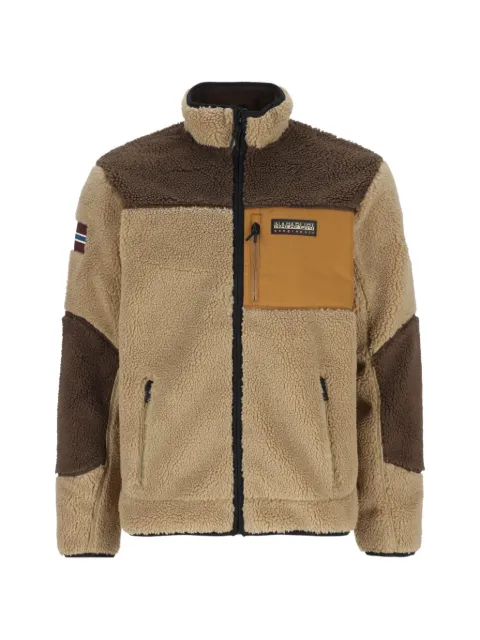 Napapijri Yupik panelled fleece jacket