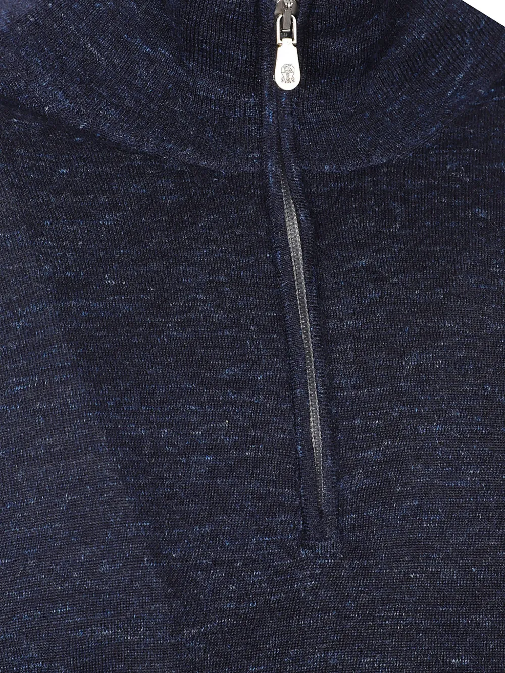 Brunello Cucinelli quarter-zip sweater Blauw