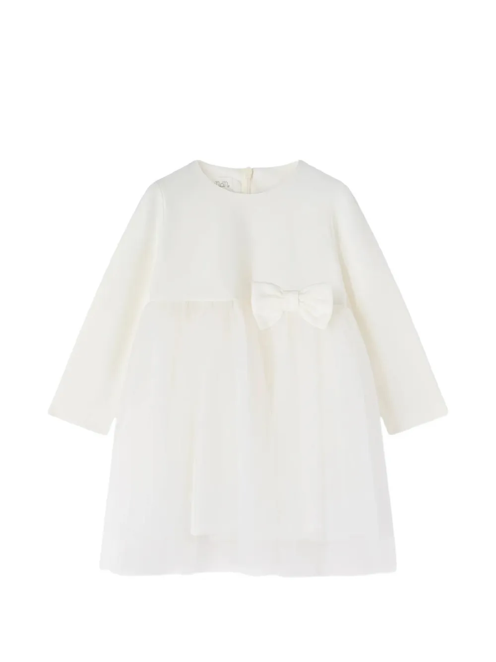 NANAN tulle-skirt bow-detail dress - Bianco