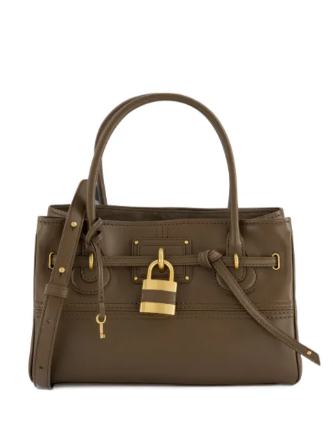 Chloé padlock-detail leather tote bag