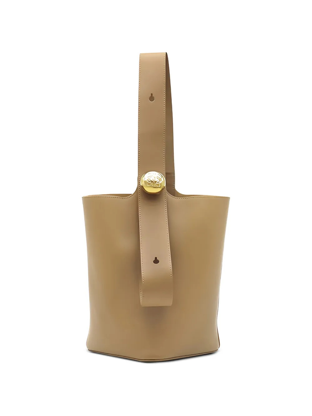 Loewe Pre-Owned 2000-2026 Medium Smooth Calfskin Pebble bucket bag - Brown
