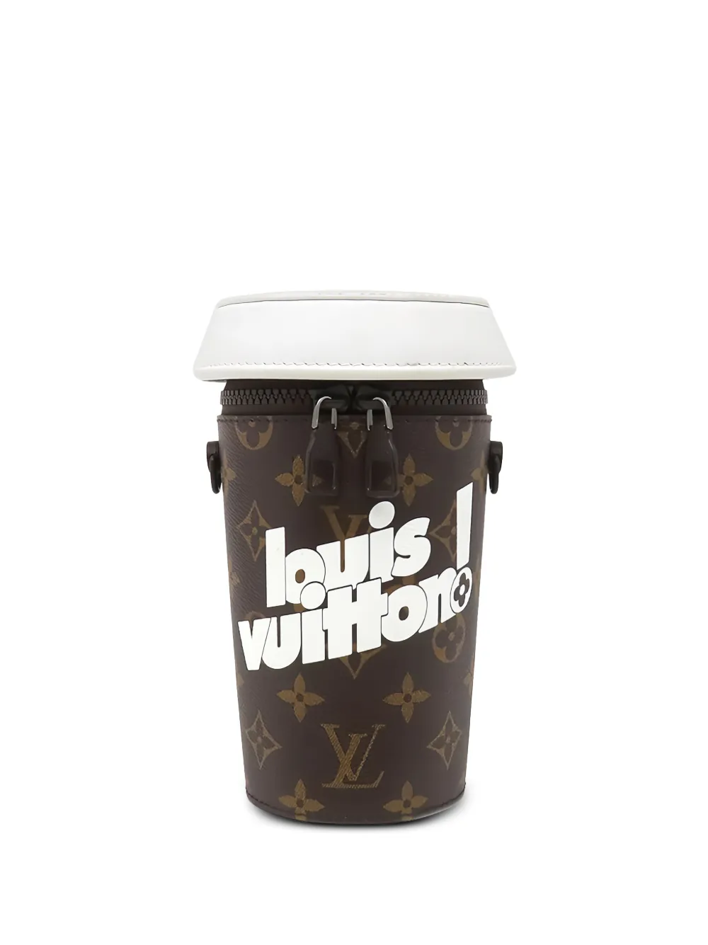 Louis Vuitton Pre-Owned 2021 Monogram Coffee Cup Pouch crossbody bag - Brown