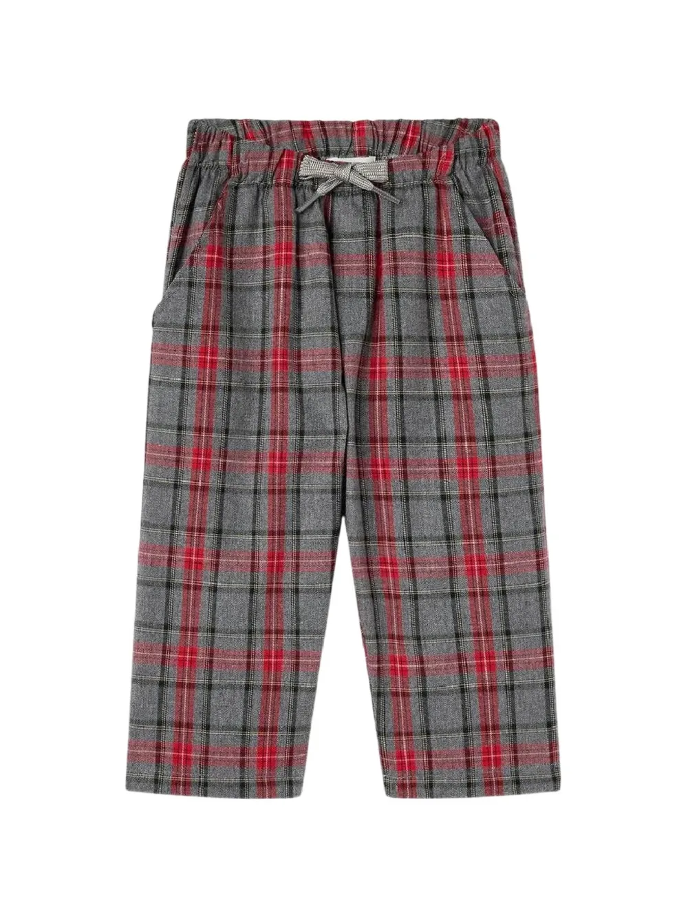 NANAN tartan drawstring trousers - Gris NANAN tartan drawstring trousers - Gris