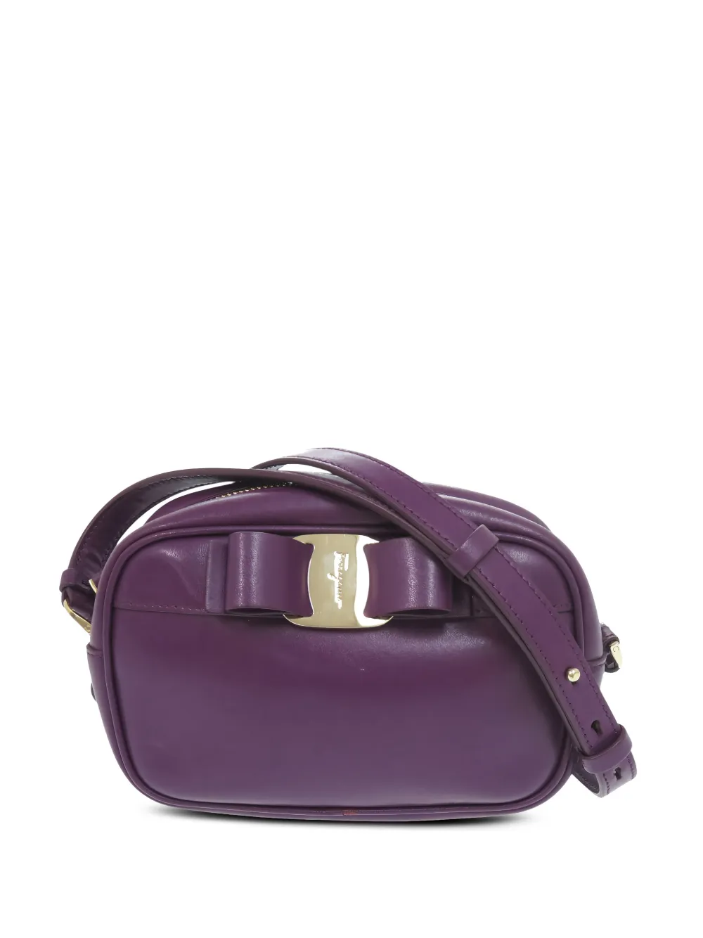 Ferragamo Pre-Owned 2010-2026 Smooth Calfskin Vara Bow Camera Bag crossbody bag - Purple