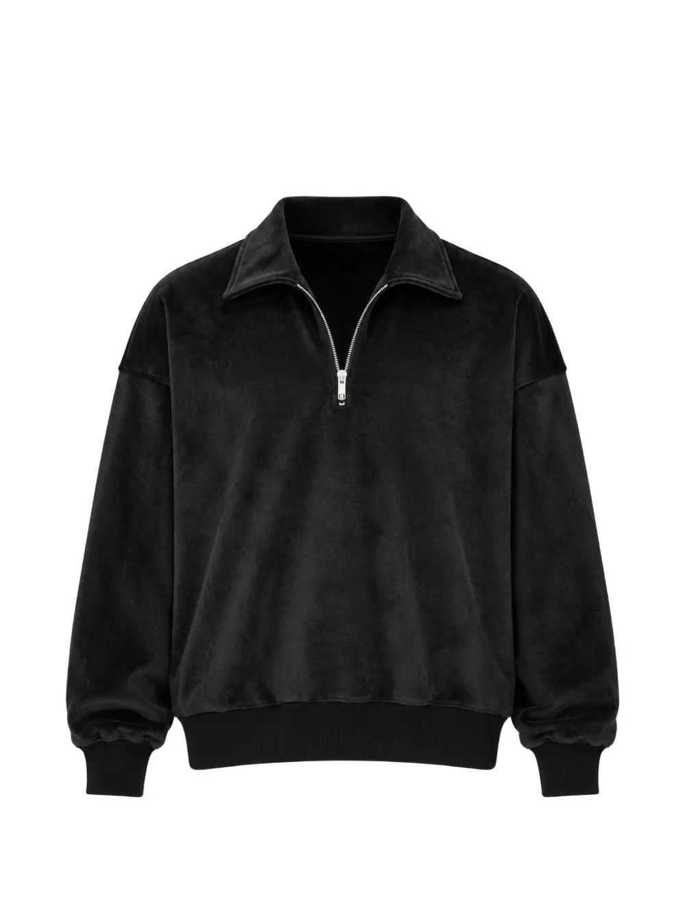 Song For The Mute half-zip velour sweatshirt - Noir Song For The Mute half-zip velour sweatshirt - Noir
