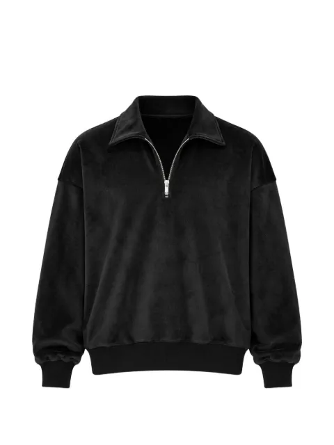 Song For The Mute half-zip velour sweatshirt