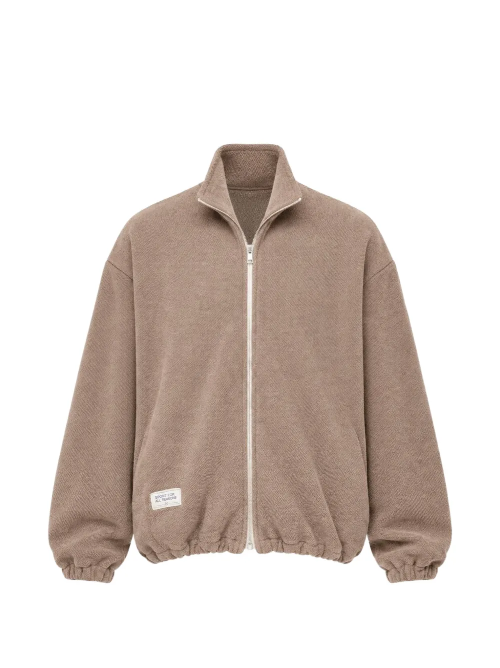 Song For The Mute Lad mélange-effect zip-up jacket - Nude