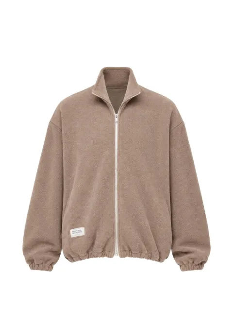 Song For The Mute Lad mélange-effect zip-up jacket
