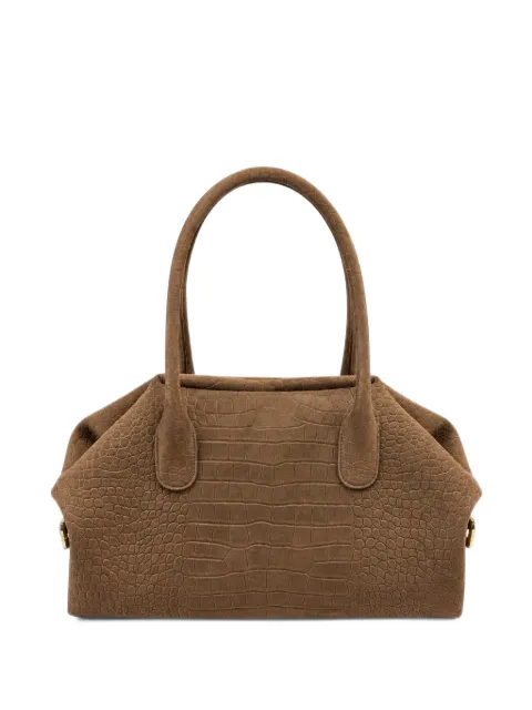 Themoirè medium Talia Trunk crocodile-effect tote bag