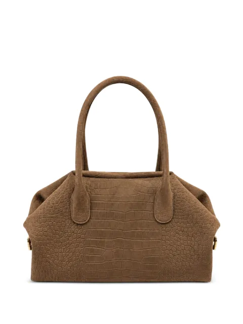 Themoirè medium Talia Trunk crocodile-effect tote bag