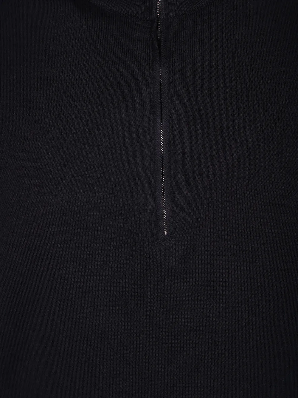 Dell'oglio half-zip knitted sweater Zwart
