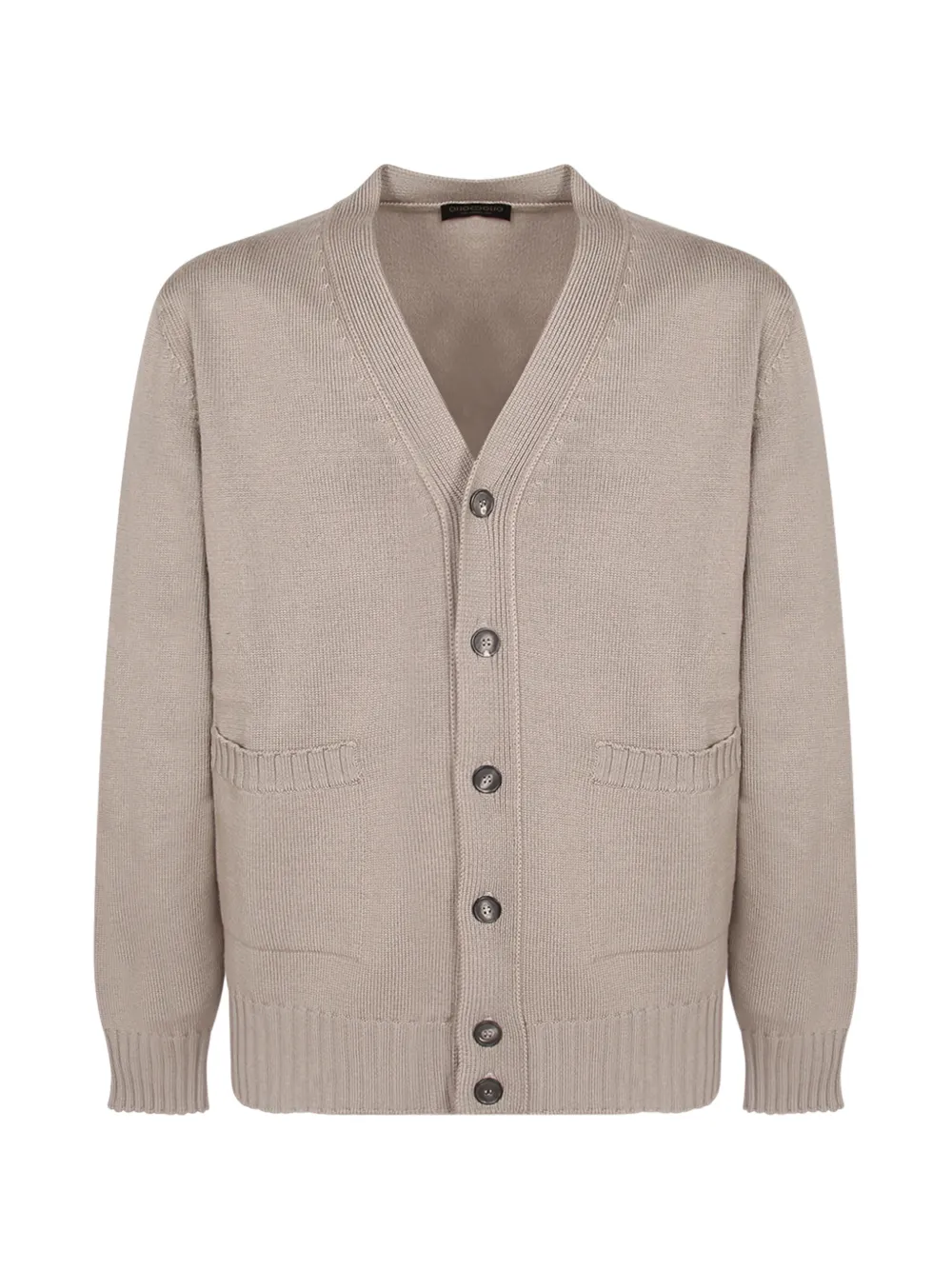 Dell'oglio V-neck buttoned cardigan Beige