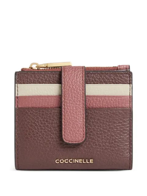 Coccinelle medium Metallic colour-block leather wallet