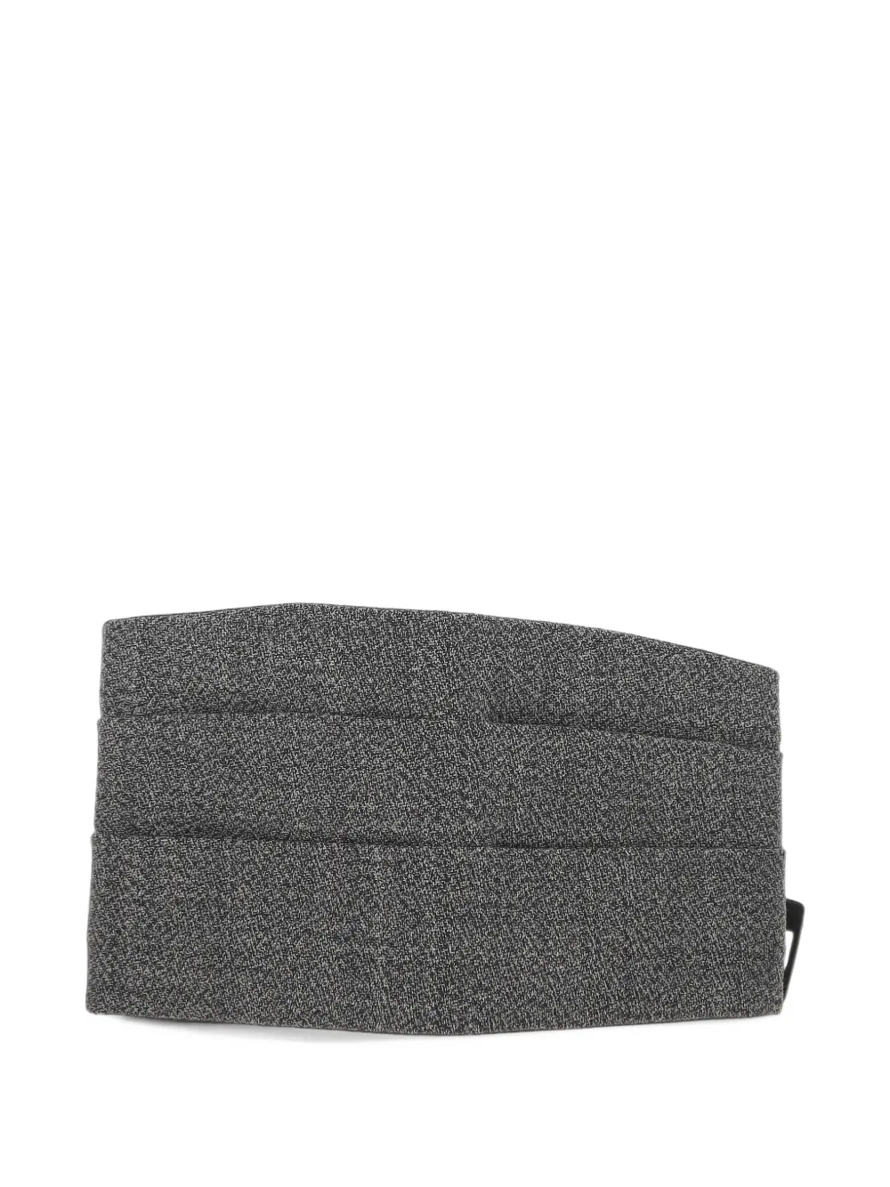 The Erose pleated-design wool belt - Grigio