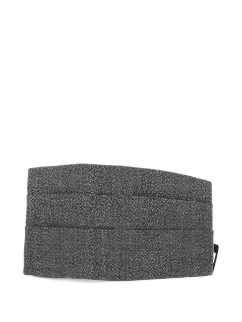 The Erose pleated-design wool belt