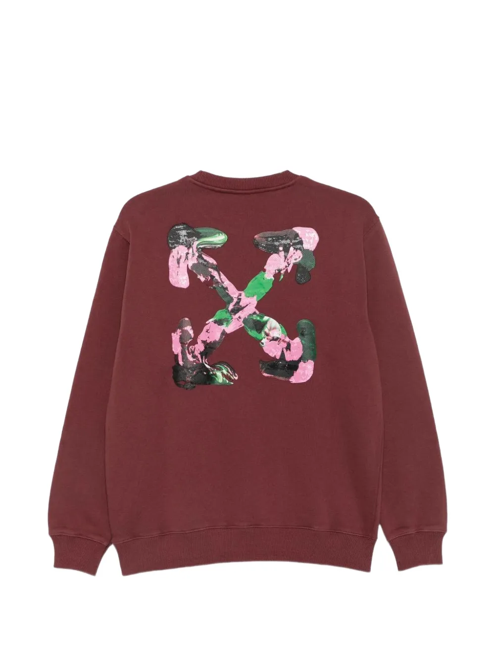 Off-White Kids Arrows logo-print sweatshirt Rood