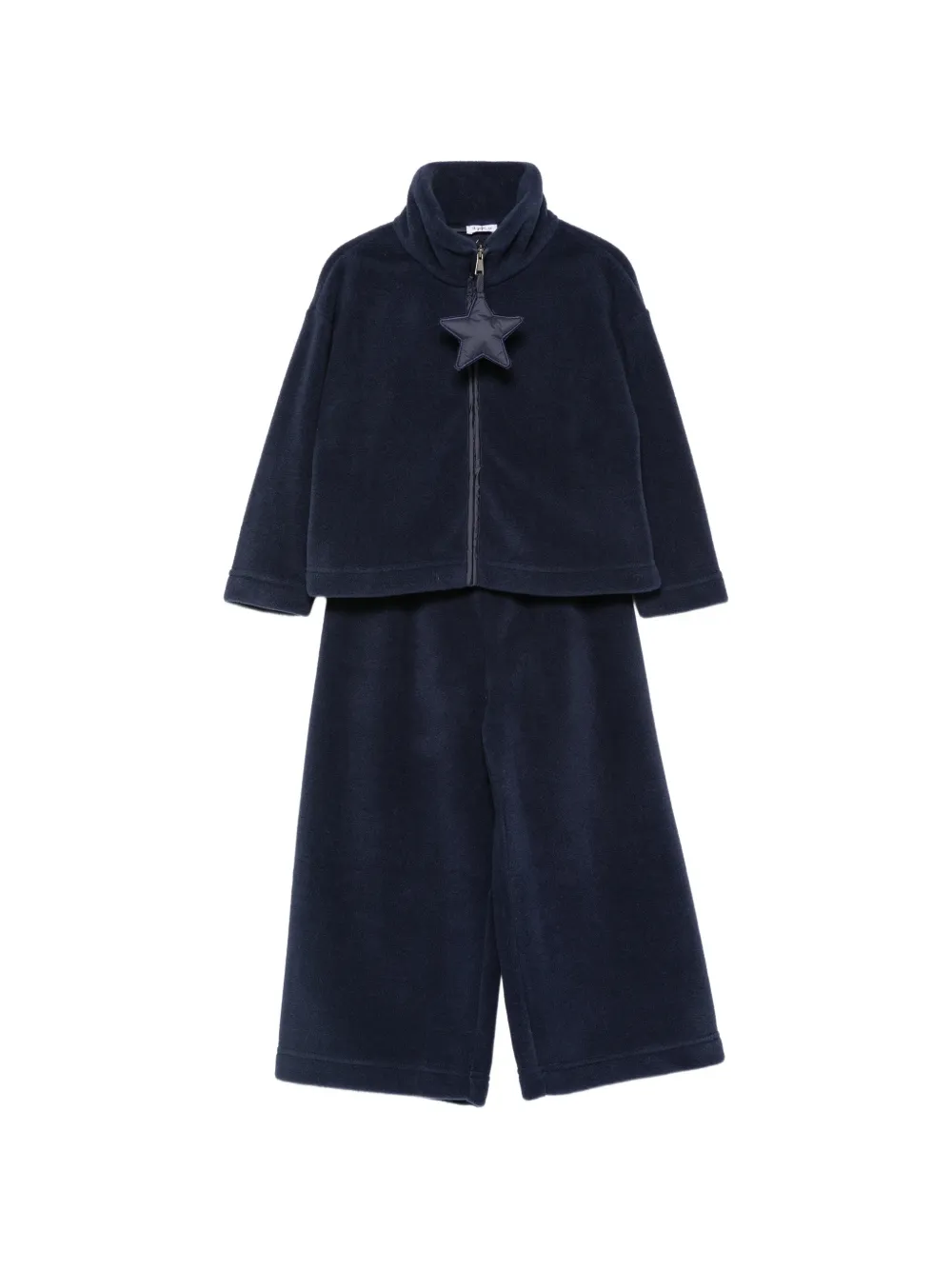 Il Gufo star-patch fleece tracksuit Blauw