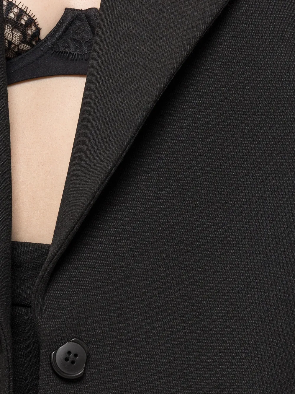 NISSA oversized wool-blend tailored blazer Zwart