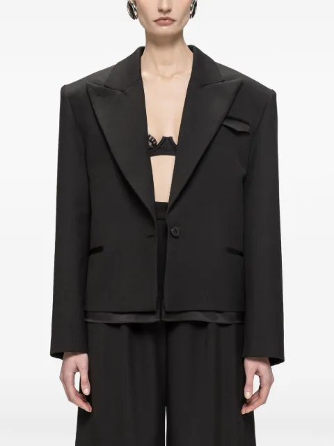 NISSA oversized wool-blend tailored blazer