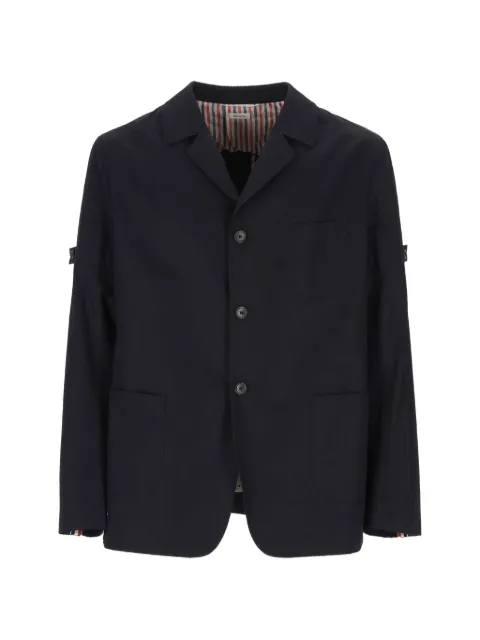 Thom Browne button-up patch-pocket blazer