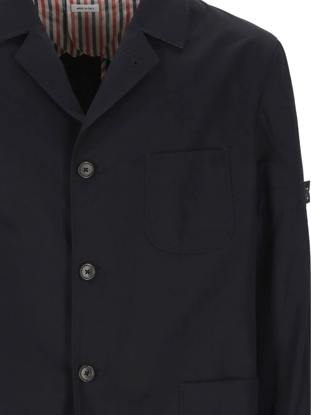 Thom Browne Button-up blazer met opgestikte zak Blauw