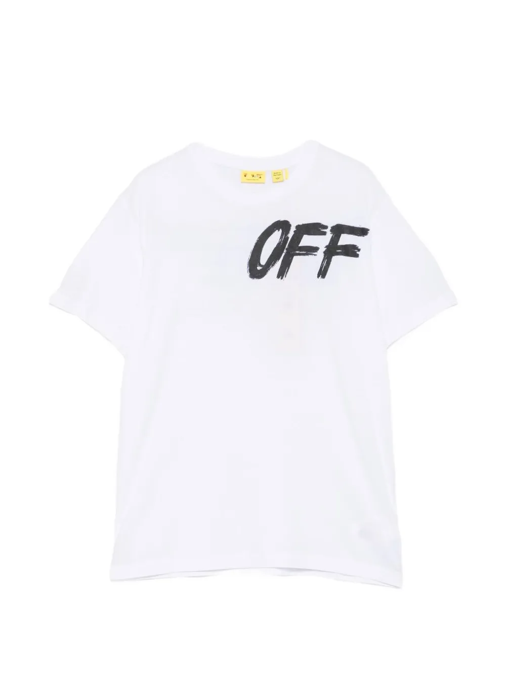 Off-White Kids logo-print cotton T-shirt - Bianco
