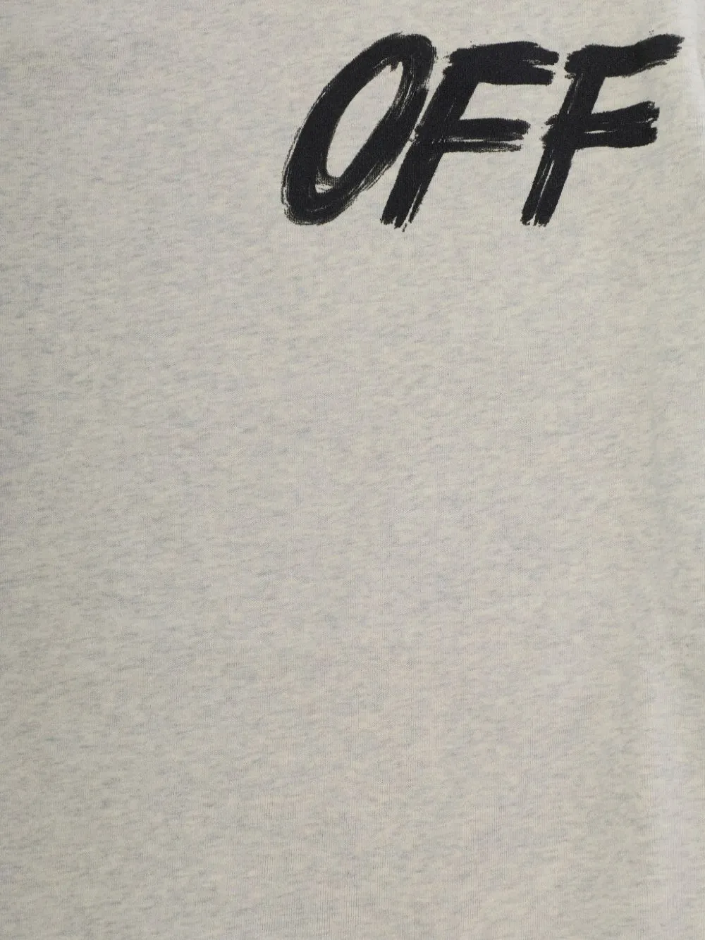 Off-White Kids logo-print cotton sweatshirt Grijs