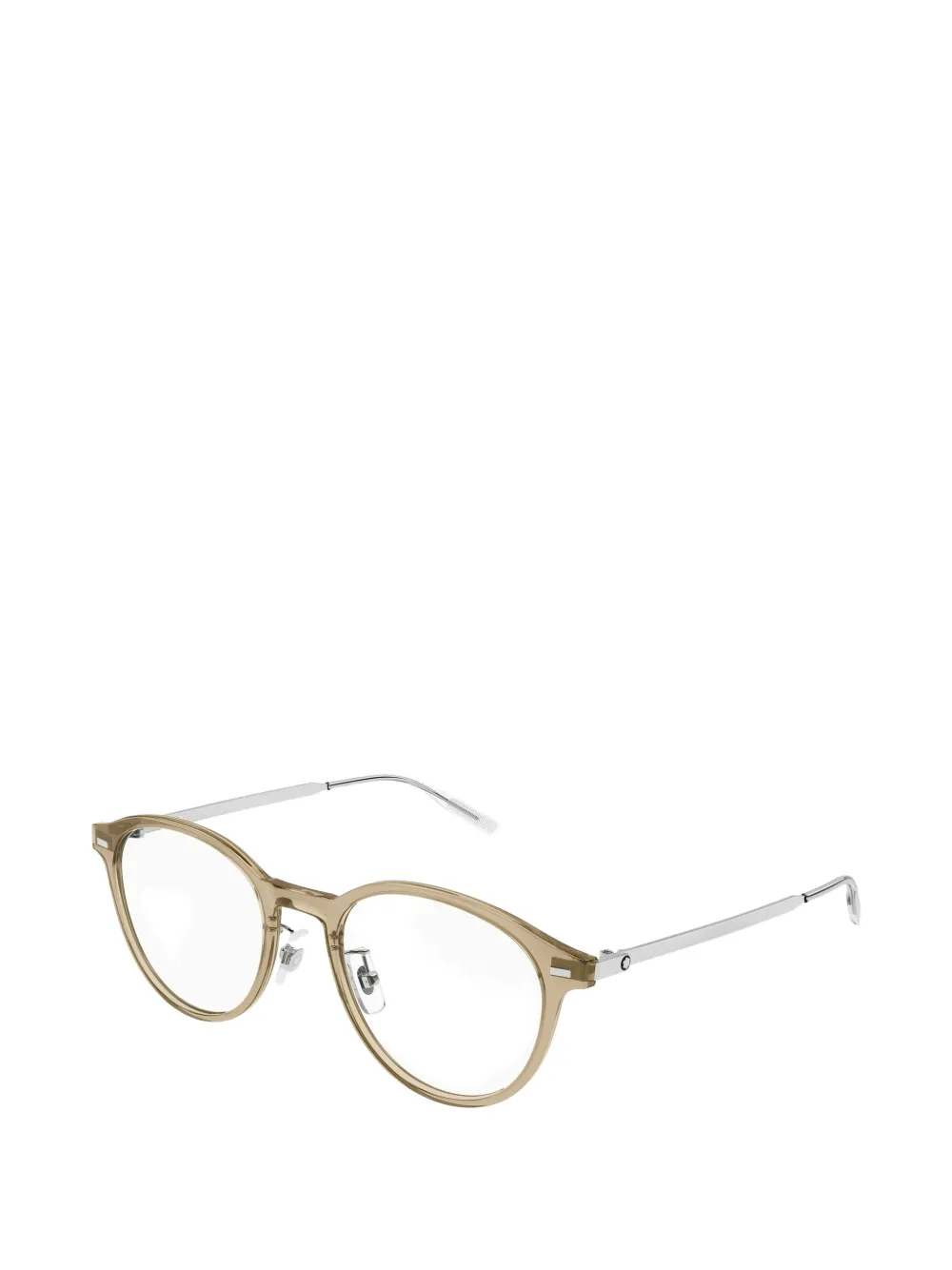 Montblanc round-frame glasses Beige