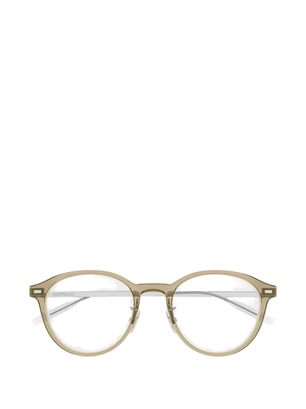 Montblanc round-frame glasses Beige