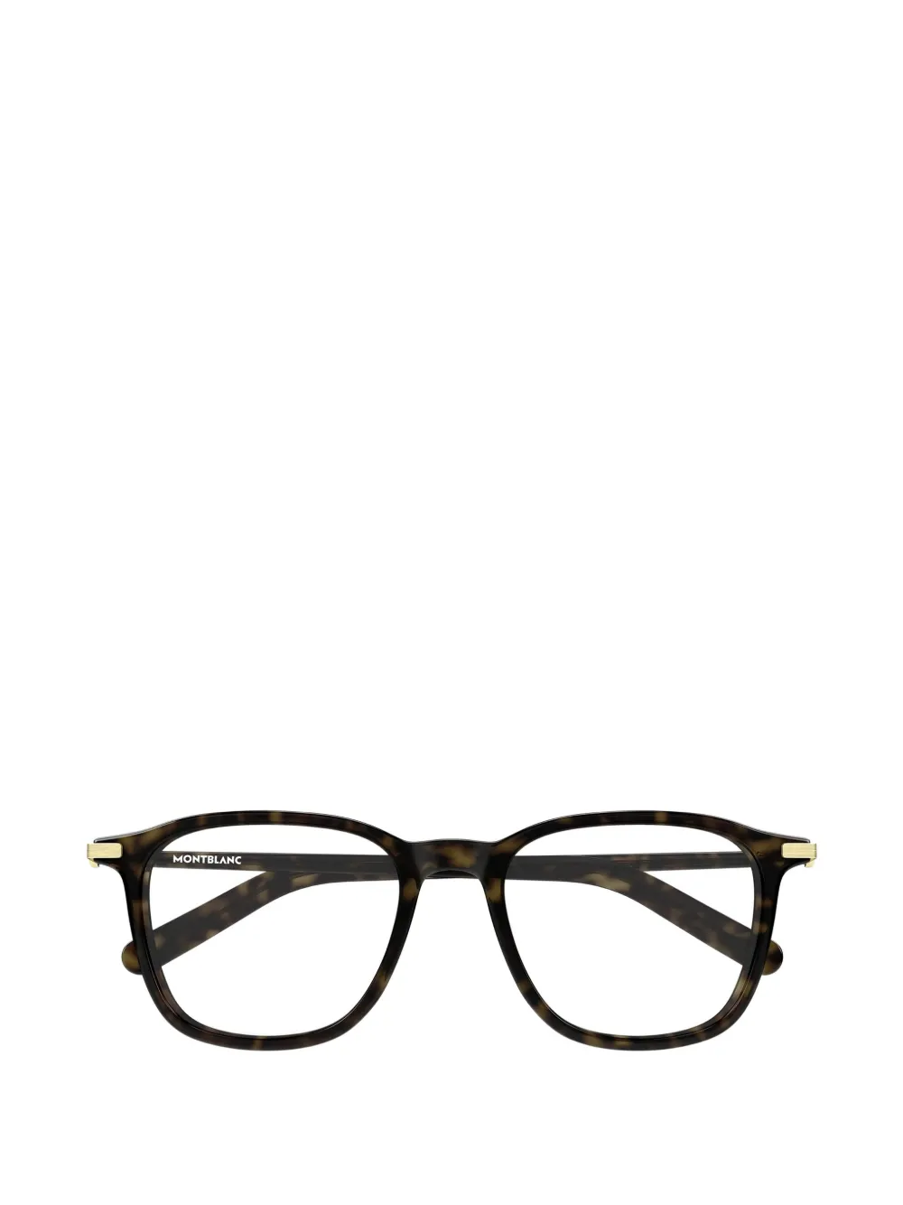 MONT BLANC EYEWEAR Occhiali squadrati con effetto tartarugato - Marrone