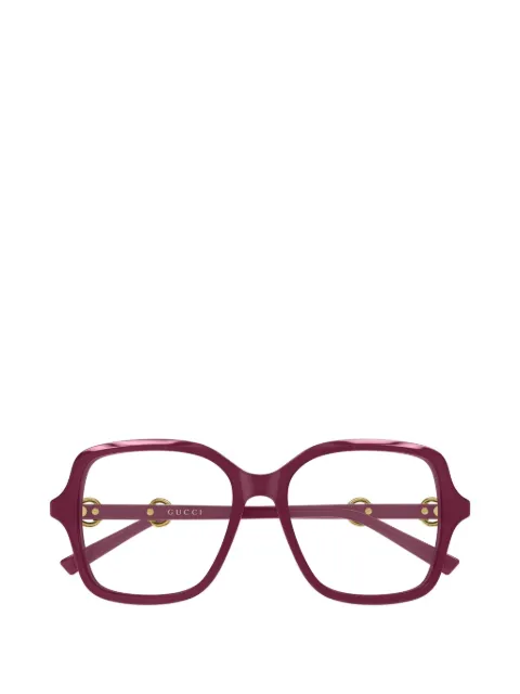 Gucci Eyewear Horsebit square-frame glasses