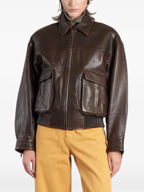 Christopher Esber veste bomber en cuir