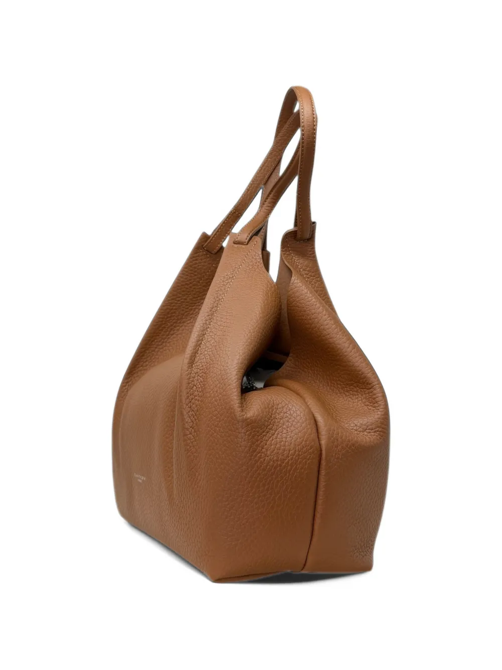 GIANNI CHIARINI large Dua grained-leather shoulder bag Bruin