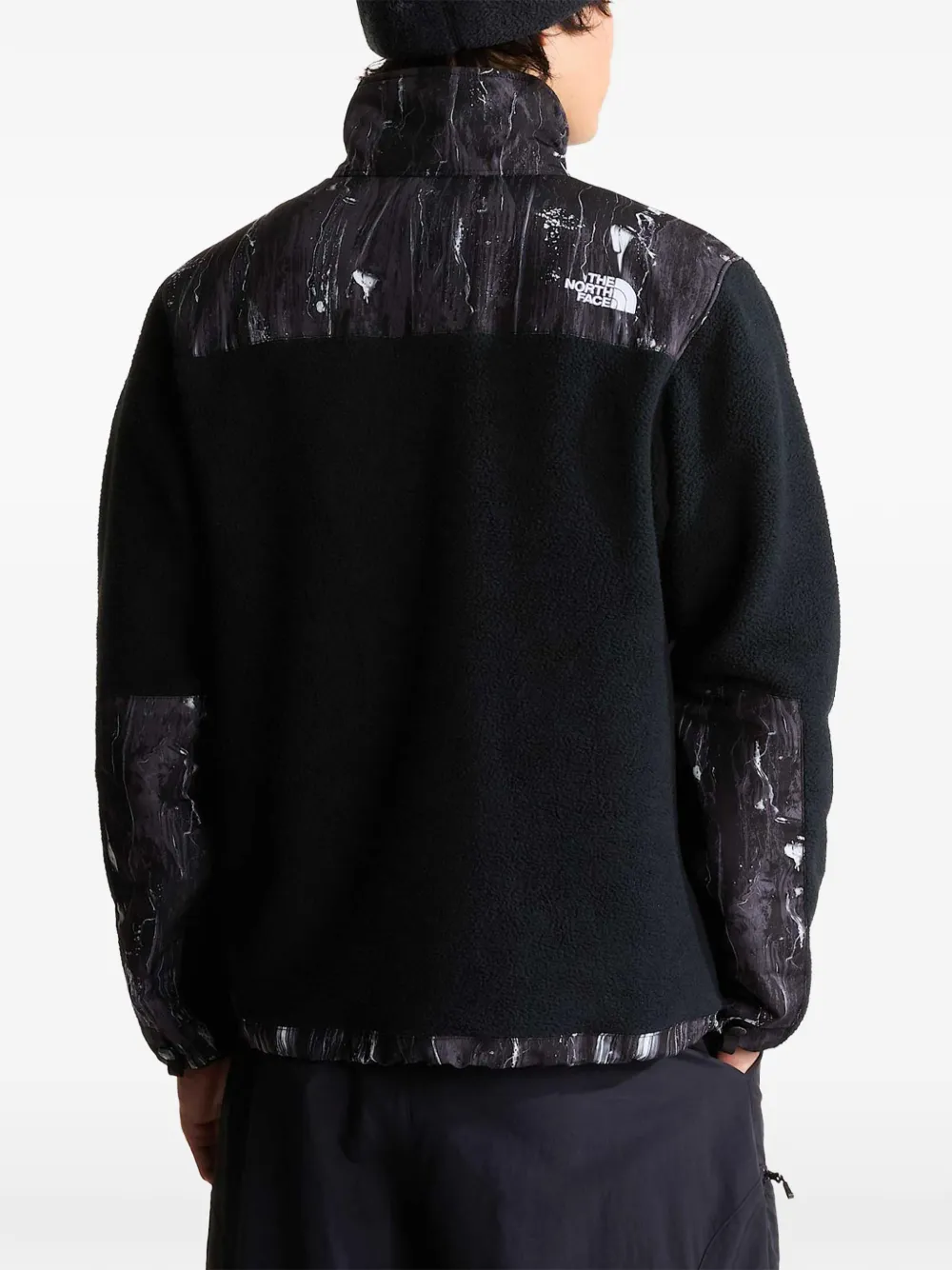 The North Face Denali printed jacket Zwart