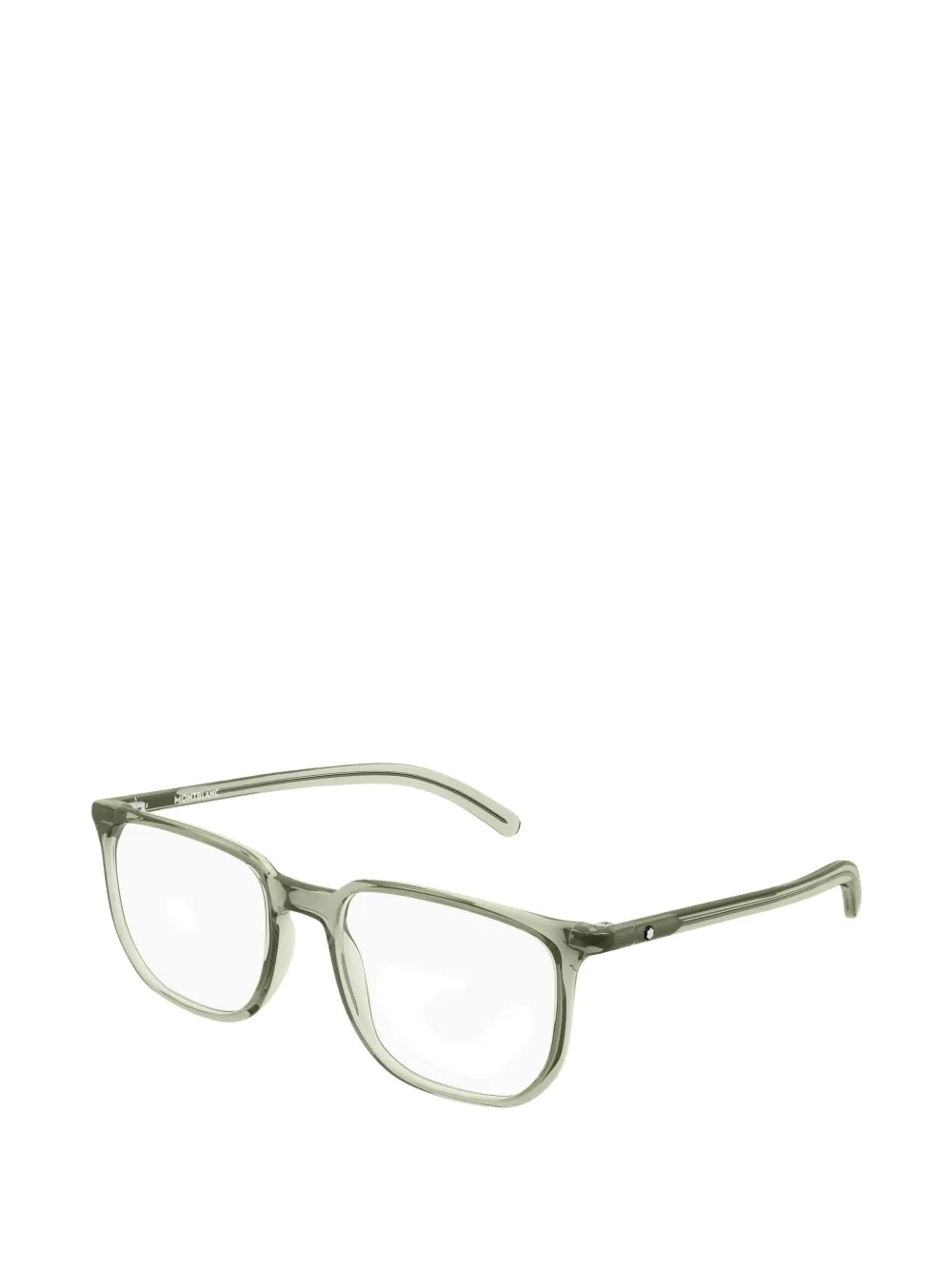 Montblanc squared-frame glasses Groen