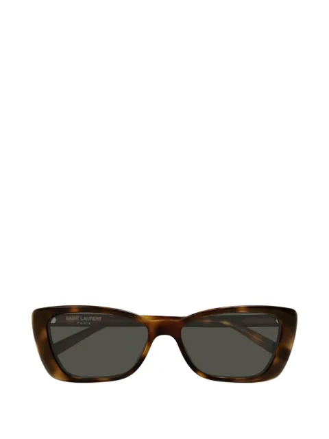 Saint Laurent Eyewear tortoiseshell-effect rectangle-frame sunglasses