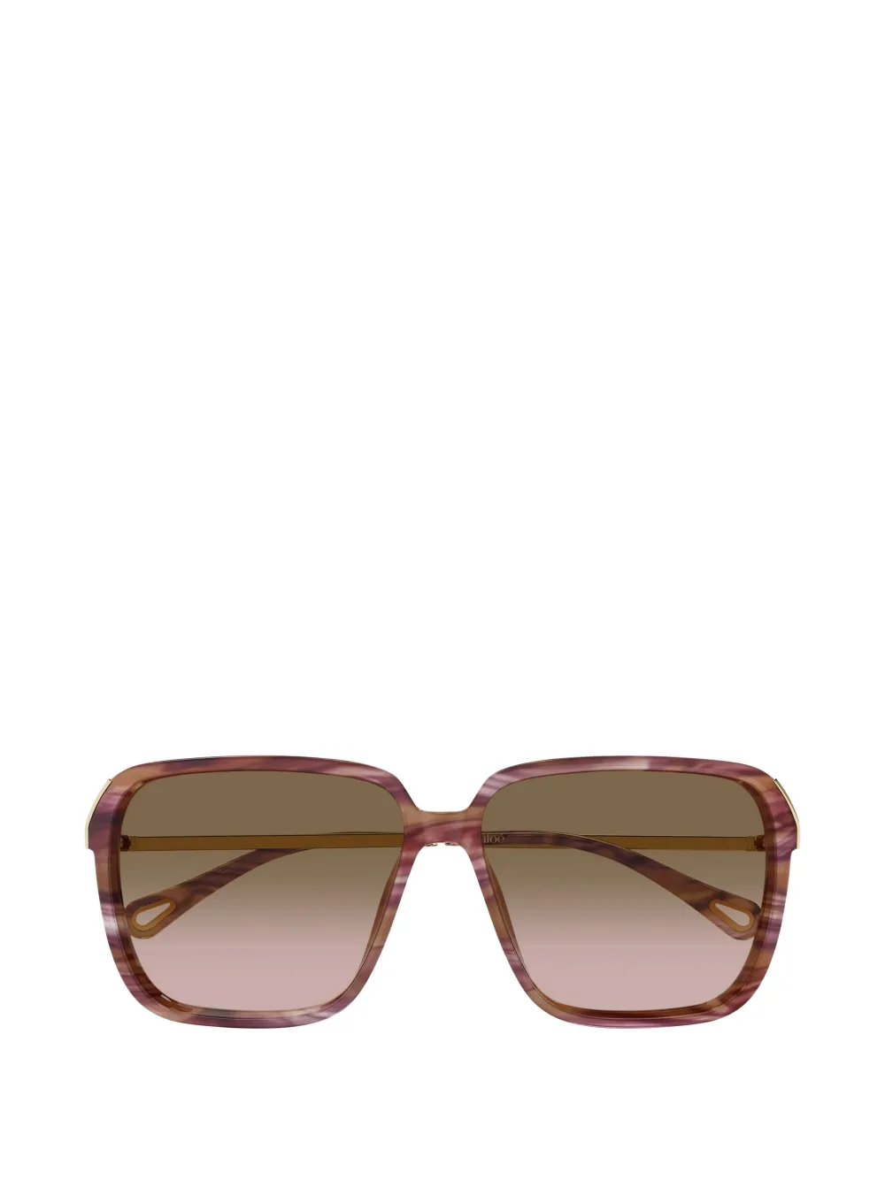 Chloé Eyewear geometric-frame sunglasses Paars
