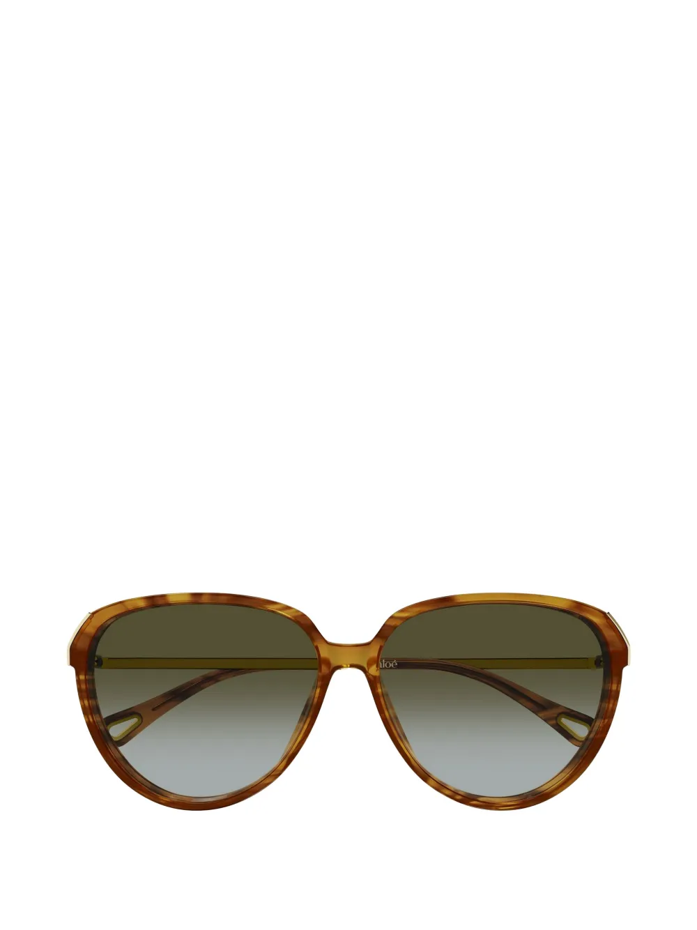 Chloé Eyewear tortoiseshell-effect pilot-frame sunglasses Bruin