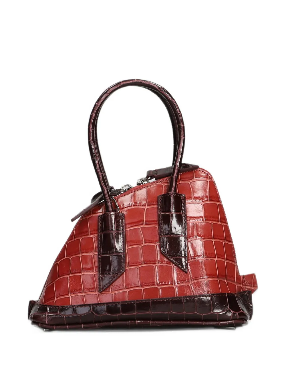 The Attico La Sant Ambroeus mini antique rose top-handle bag Roze