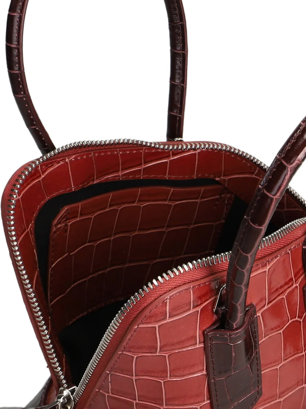 The Attico La Sant Ambroeus mini antique rose top-handle bag Roze