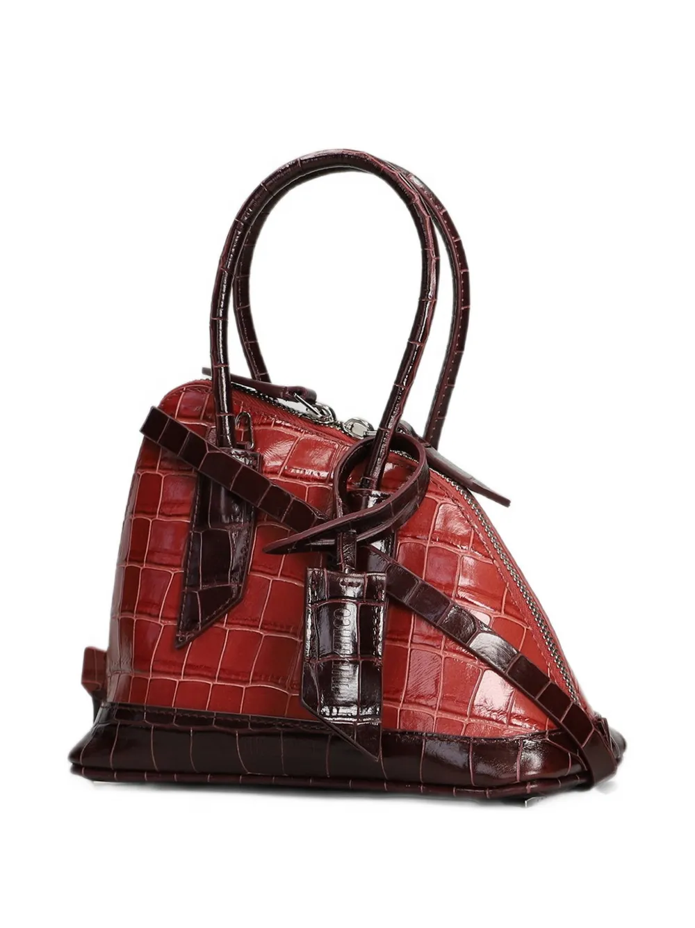 The Attico La Sant Ambroeus mini antique rose top-handle bag Roze