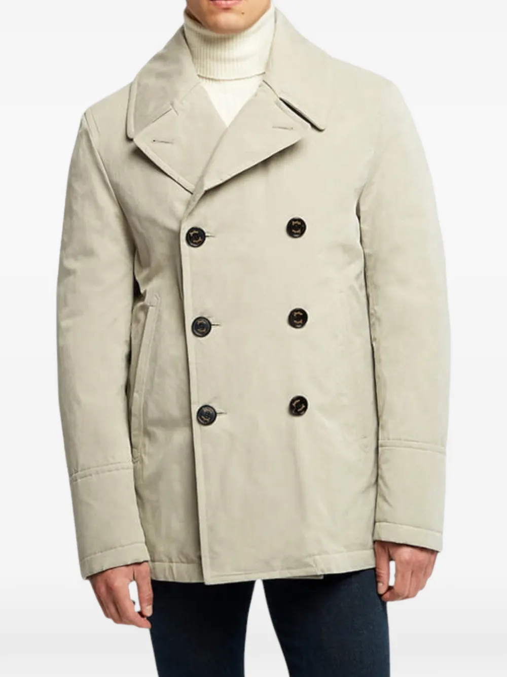 Sealup Amalfi sailorjas met dubbele rij knopen Beige