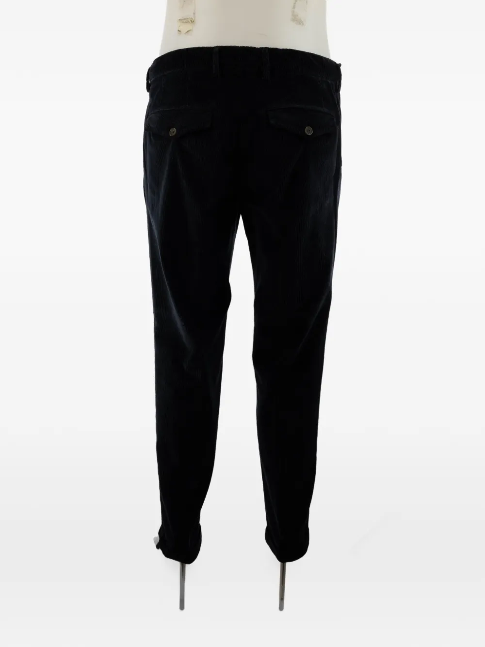 Myths Ribfluwelen plooibroek Blauw