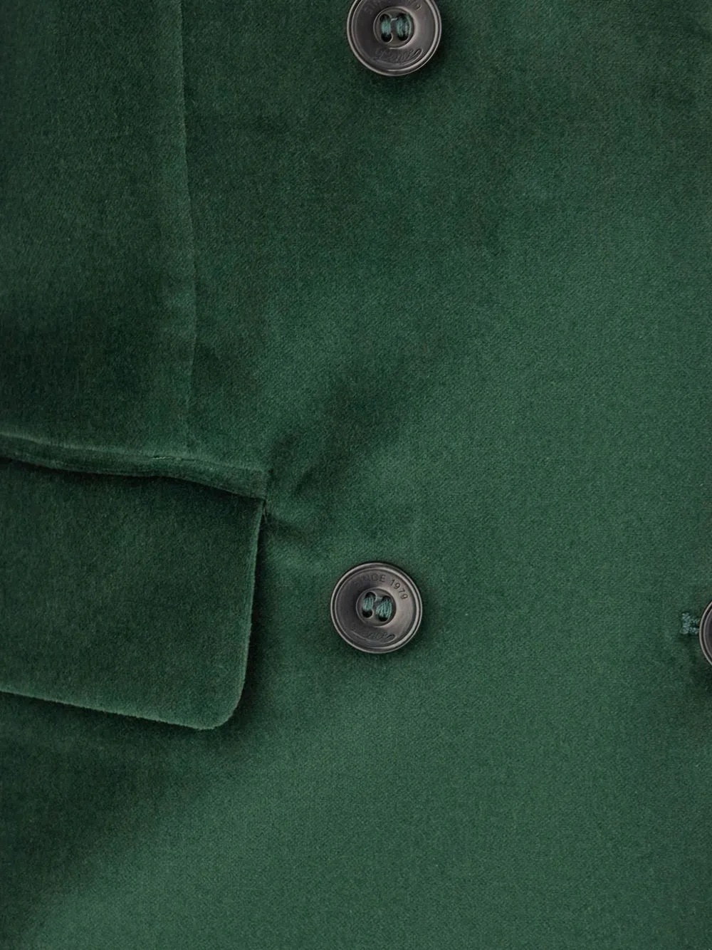 Pence Fluwelen blazer met dubbele rij knopen Groen