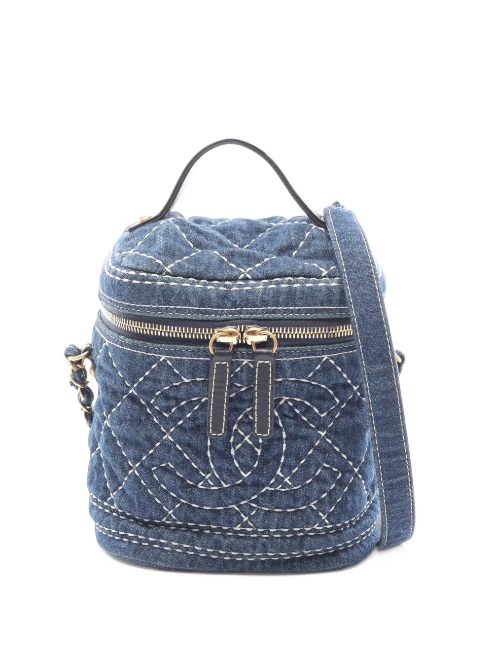 CHANEL Pre-Owned 2019 CC Coco Mark mini bag - Blue