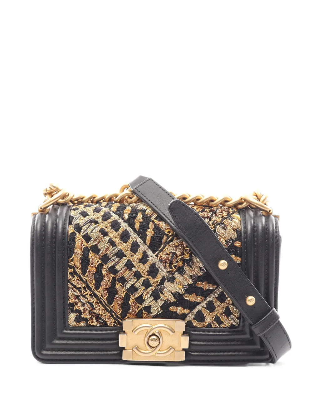 CHANEL Pre-Owned 2019 small Boy chain shoulder bag - Schwarz