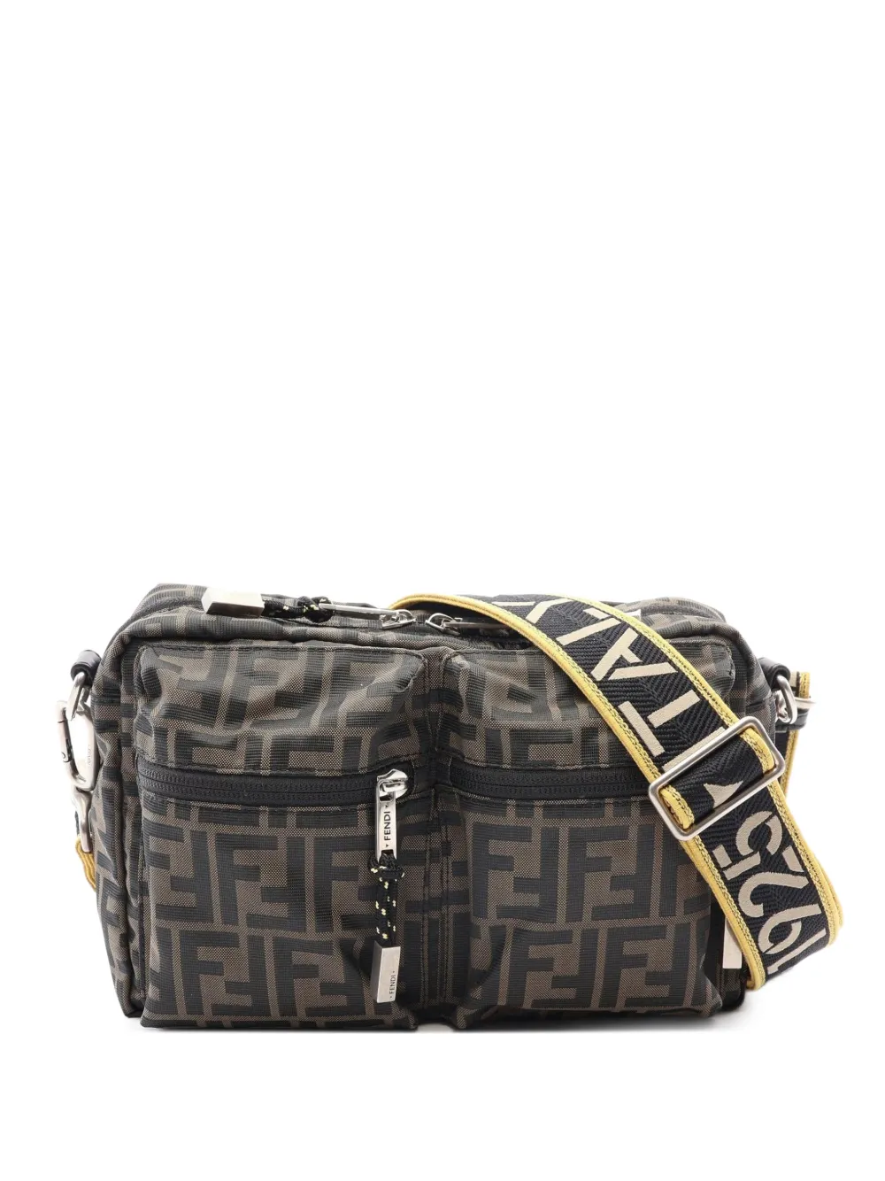 Fendi Pre-Owned 2020s Zucca shoulder bag - Braun