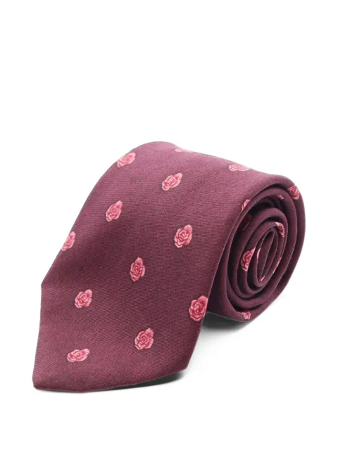 CHANEL Pre-Owned 1986-1988 Camellia pattern tie