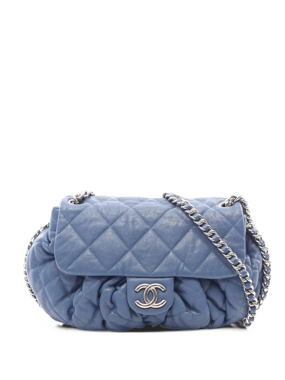 CHANEL Pre-Owned 2011 Matelassé shoulder bag - Blau