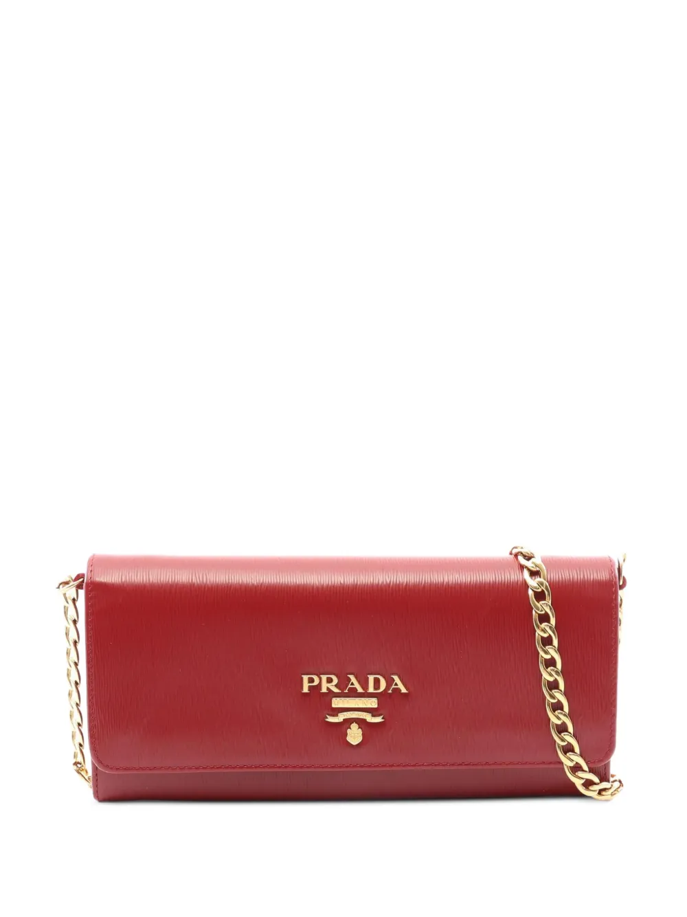 Prada Pre-Owned 2010s chain-link leather shoulder bag - Red